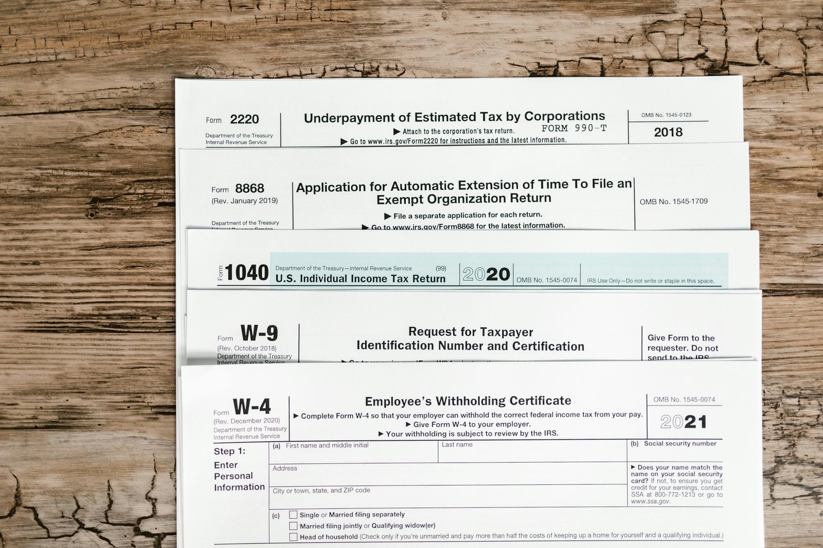 Tax strategy and planning — federal tax forms, year-round planning